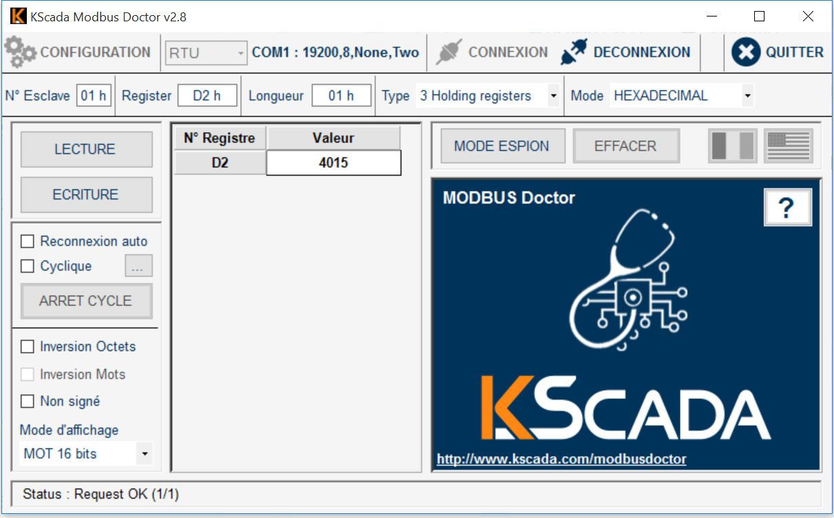 modbusdoctor model check