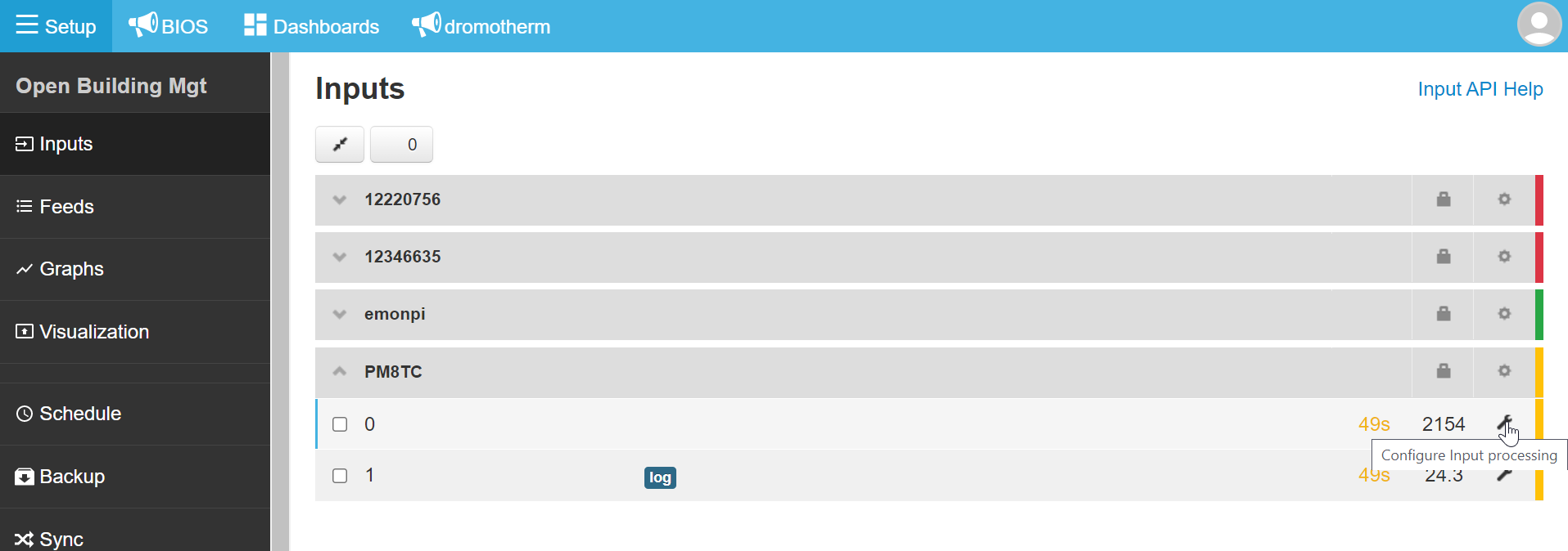 configure processing